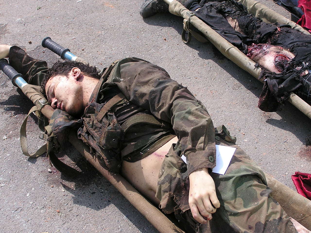 Beslan. Terrorist corpse