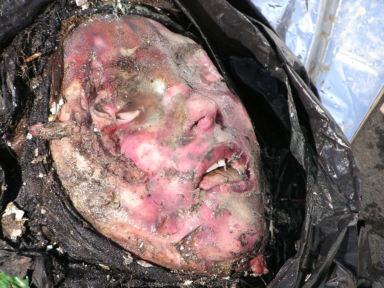 Beslan. The corpse of a terrorist