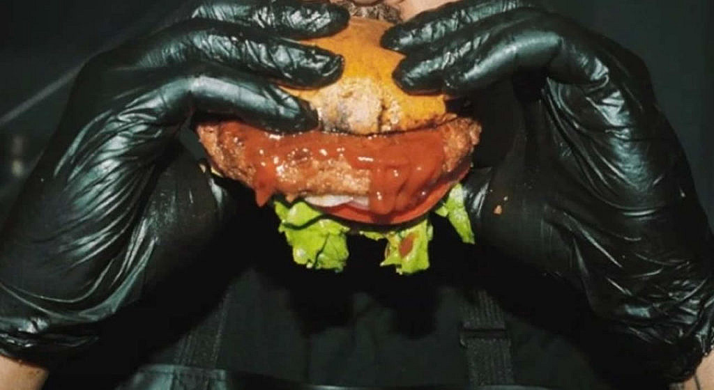 Human meat burger