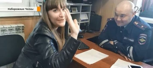 Агина Алтынбаева в полиции