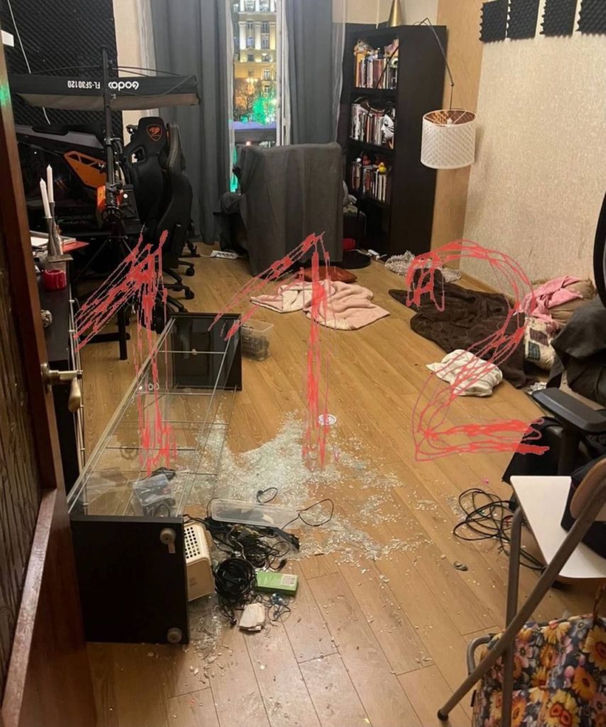 Pogrom in Prosvirin's apartment