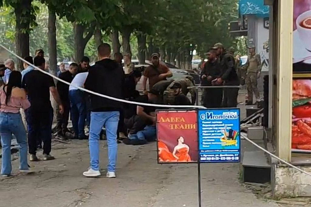 Terrorist attack in Luhansk
