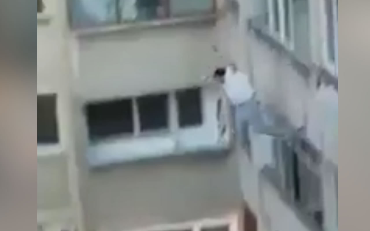 Suicide. The man jumped out of the window