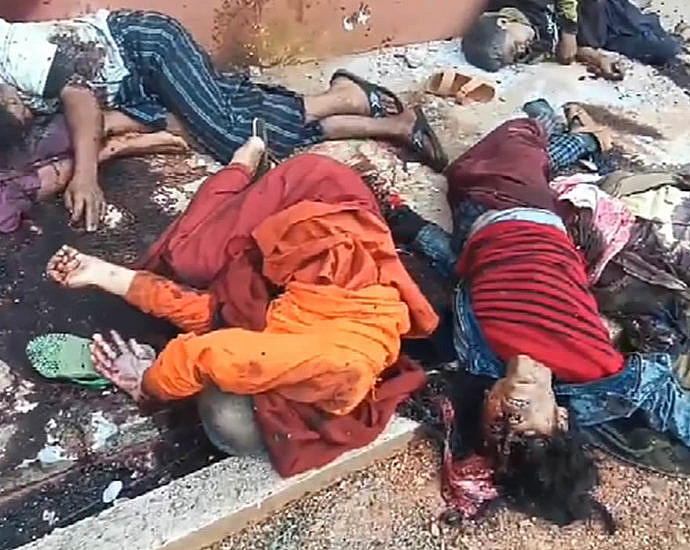 Убийство мирных жителей. Мьянма