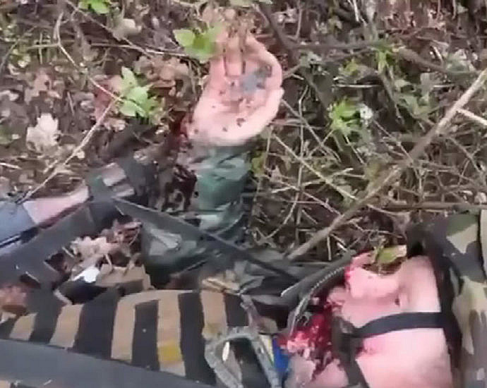 Раненые украинские солдаты