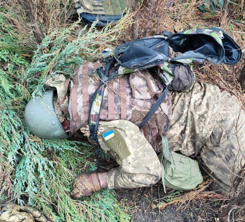 Мертвый солдат ВСУ