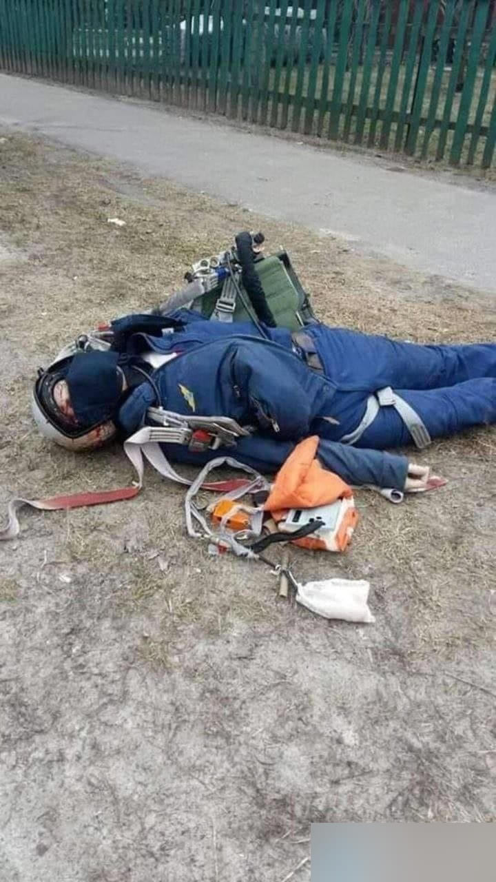 Труп российского летчика. Катапульта самолета была неисправна