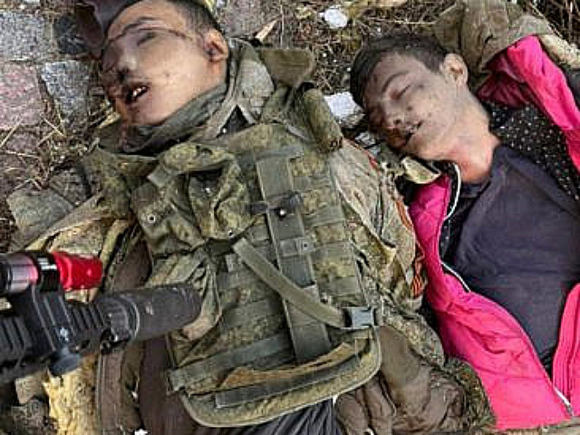 Трупы российских солдат азиатской внешности