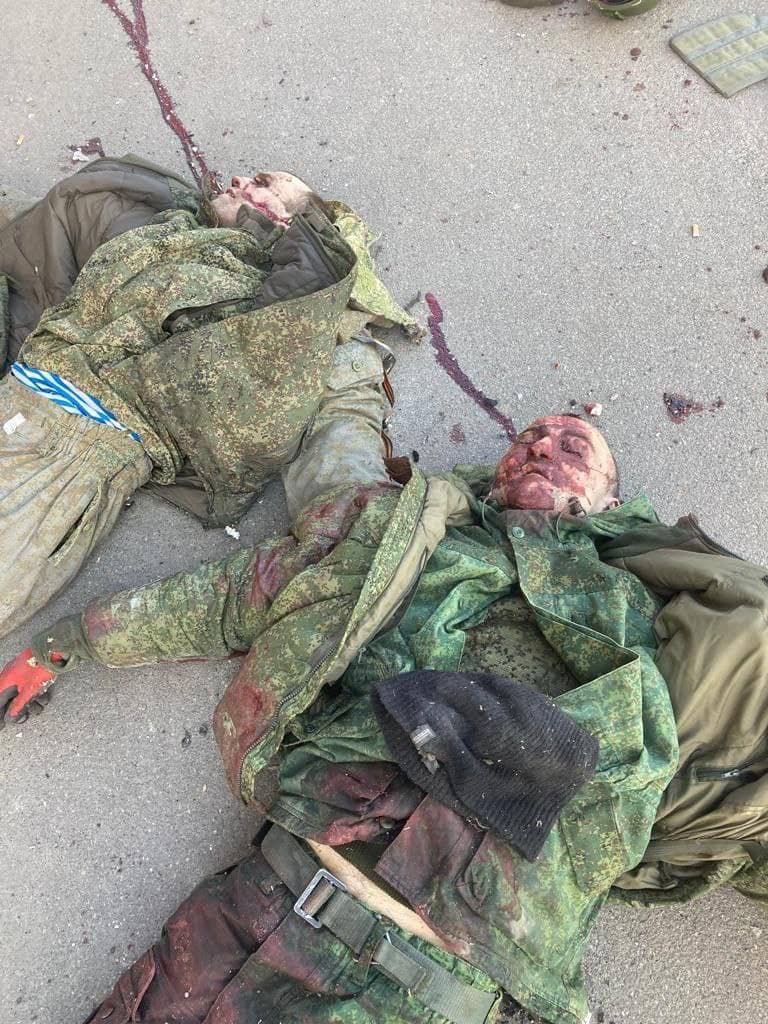 Corpses of Russian soldiers. Ukraine.
