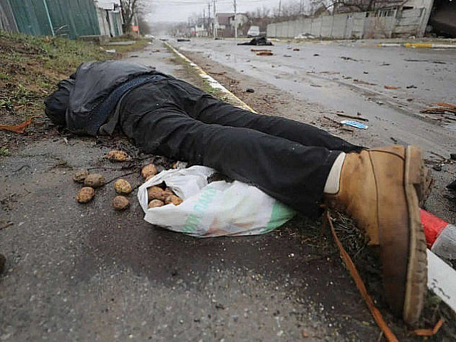Мертвый мужчина с пакетом картофеля. Буча