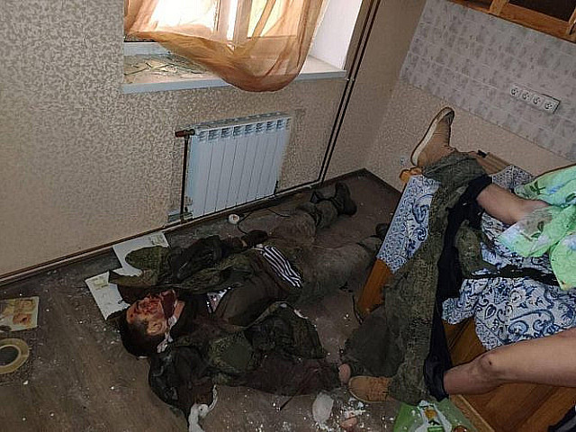 Трупы российских солдат в украинском доме