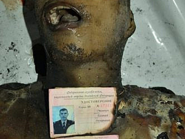The corpse of a Russian soldier. Oshlykov Evgeny Valerievich